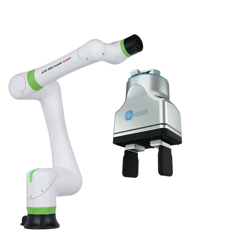 FANUC Pick and Place cobot CRX-10iA Collaborative robot with onrobot RG2 RG6 robot gripper