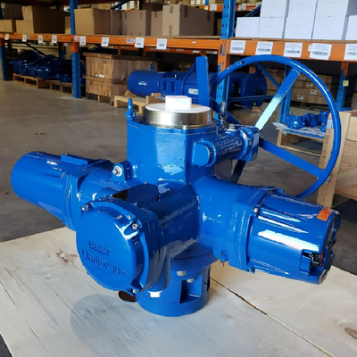 Fisher EZ valf gövdesi ile çalışan valfler için limitorque QX elektrikli aktüatör