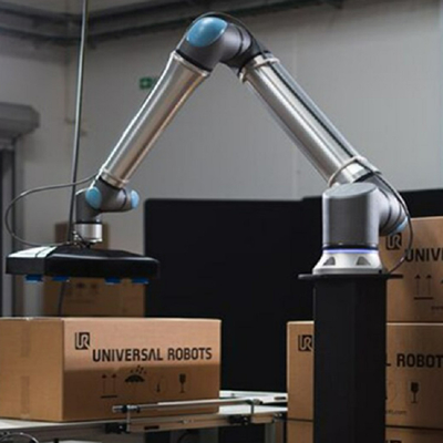 Malzeme teslimi paketleme paletleme için onrobot cobot tutuculu evrensel robot UR 20 cobot paletleyici