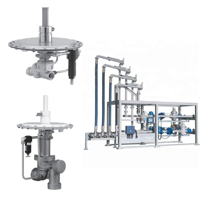 Yakıt Gazı Basınç Regülatörü FISHER 95L Gaz Regülatörü Skid Mount Paketi
