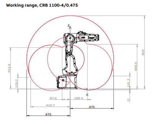 ABB CRB1100 6 Eksenli Robot Kol İşbirlikçi Toplama ve Yerleştirme Robotu