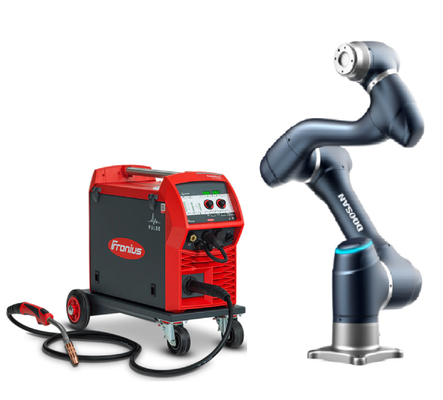 Doosan 20kg Yük Cobot H2017 Robot Kolu Robotlu Tig MiG Ark Kaynaklı Otomatik Makine