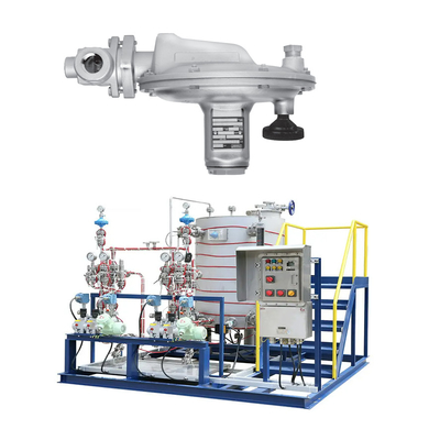 Yakıt Gaz Basınç Regülatörlü Skid Mount Paketi FISHER T205 Cihazlı
