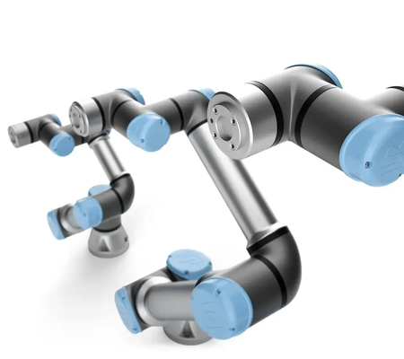 SMC Elektrikli Kıskaçlı UR UR10 Cobot Robot 3 Parmaklı Tip LEHS Paletleme İşleme için İşbirlikçi Robot