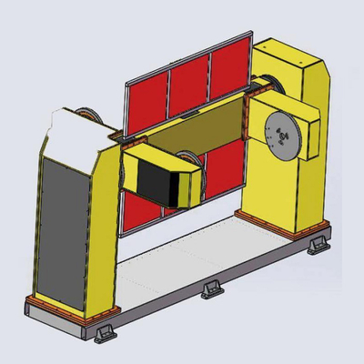 ABB KUKA Yasakawa Fanuc Robot Kolu ile U Tipi 2 Eksen Otomatik Kaynak Pozisyoner Çalışması