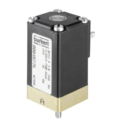 Pnömatik Uygulamalar İçin Yüksek Basınca Dayanıklı 3/2 Çalışan Burkert Pirinç Solenoid Valf 6524