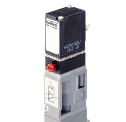Pnömatik Uygulamalar İçin Yüksek Basınca Dayanıklı 3/2 Çalışan Burkert Pirinç Solenoid Valf 6524