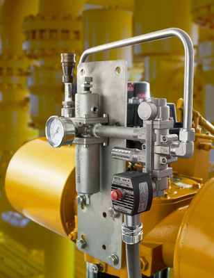 Sıkıştırılmış Doğal Gaz Dağıtım Ekipmanları 291 Yüksek Basınç 5000 Psi CNG ASCO Masoneilan Valfli Solenoid Valf