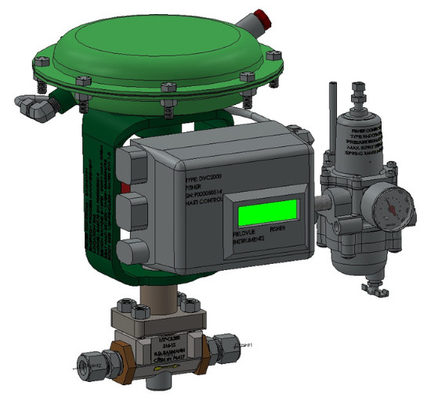 67CFR Filtre Regülatörlü Elektrikli Fisher DVC2000 Akış Kontrol Vanası Konumlandırıcı
