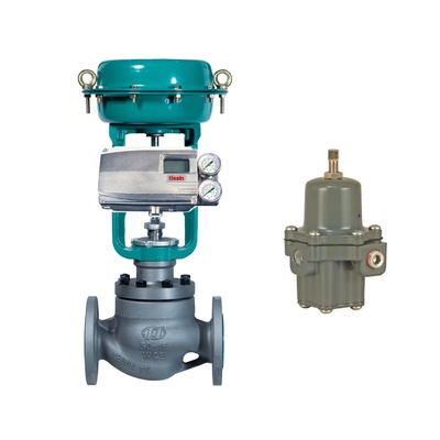 Tissin TS900 Pnömatik Valfli Akıllı Valf Konumlandırıcı ve Fisher Fisher 67CFR Basınç Düşürücü Valf