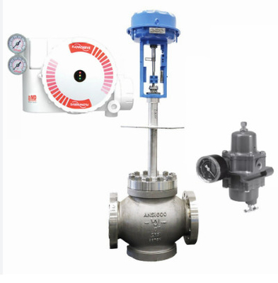 Beyaz ve Kırmızı yüksek hassasiyetli Flowserve Pozisyonerli Pnömatik Kontrol Vanası ABD Logix 3200 MD