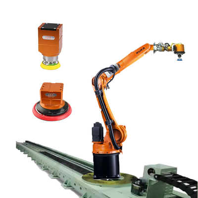 6 Eksenli Endüstriyel Robot Kol KR 8 R1620, Zımpara Makinesi ve Lineer İzleyicili