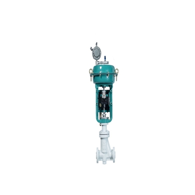 Fisher 67CFR filtre regülatörlü ve Foxboro SRD960 Valf Konumlandırıcılı Akış Kontrol Valfi