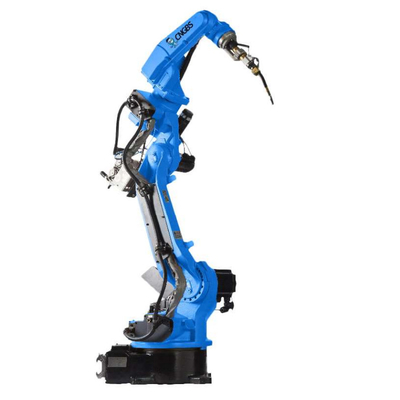 Çin GBS ark kaynağı robotu GBS6-C2080 Megmeet CM350 kaynak makinesi Ile 6 eksenli robot robot kol