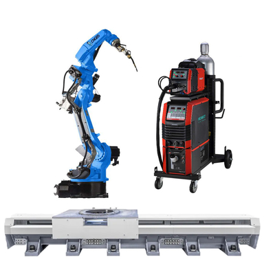 Çin GBS ark kaynağı robotu GBS6-C2080 Megmeet CM350 kaynak makinesi Ile 6 eksenli robot robot kol