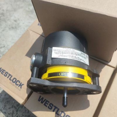Pnömatik aktüatör ve Asco 8210G solenoid valfi ve Westlock 2200 sınır anahtarları ile kontrol valfi