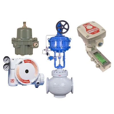 Flowserve 3200MD Vana Konumlandırıcılı Akış Kontrol Vanası ASCO 551 Solenoid Vana 67CFR Filtre Regülatörü