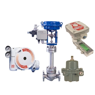 Flowserve 3200MD Valf Konumlayıcı, Akış Kontrol Valfı ve ASCO 551 Solenoid Valfı 67CFR Filtre Regülatörü ile