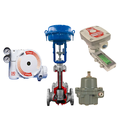 Flowserve 3200MD Vana Konumlandırıcılı Akış Kontrol Vanası ASCO 551 Solenoid Vana 67CFR Filtre Regülatörü