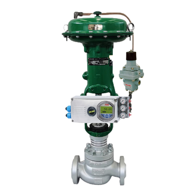 ABB V18345 valf konumlayıcı ve balıkçı 67CFR regülatörü ile Çin markası Chuanyi bilyalı kontrol valfi aktüatörü