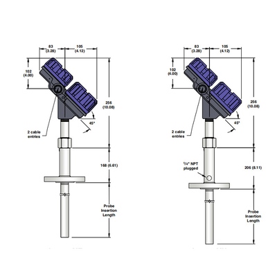 Magnetrol 705 706 Gaz Tankı ve LPG Tankları İçin Ağır Hizmet Tipi Kılavuzlu Dalga Radar Seviye Vericisi