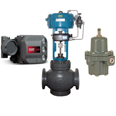 FISHER DVC6200 Akıllı Valf Konumlandırıcısı ve Doğrusal Pnömatik Etkinleyici ile Pnömatik Kontrol Valfi