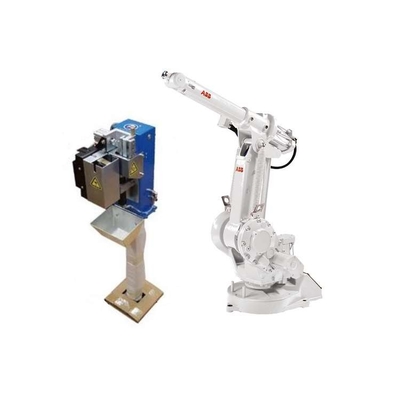 6 Eksenli Robotik Kol ABB IRB 1410 CNGBS Silah Temizleme İstasyonu ile Kaynak Robotu Otomasyon için