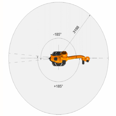 KR 120 R3200 PA Kuka 6 Eksenli Endüstriyel Robot Kolu CNGBS Yakalayıcı OEM ile Malzeme İşleme Ekipmanı Pelletizing Robot