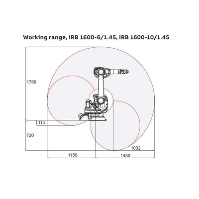 ABB Robotik Kol 6 Eksenli IRB 1600-10/1.45 Otomatik İşleme Robotu İçin CNGBS Robotu Yakalayıcıyla