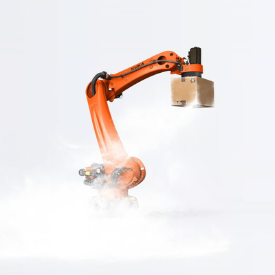 KUKA Palletizing Robot KR 240 R3200 PA Otomatik Palletizer Endüstriyel Robot Kolu Olarak CNGBS Rehber Rayları ile