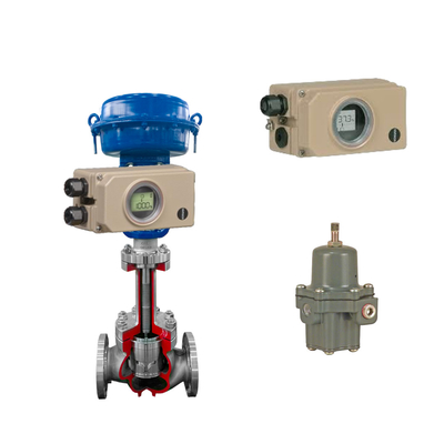Samson Elektropneumatik 3730-3 Pozisyoner ve Fisher 67CFR Filtre Düzenleyicisi ile Dalgalanmış Boru Kontrol Valfi