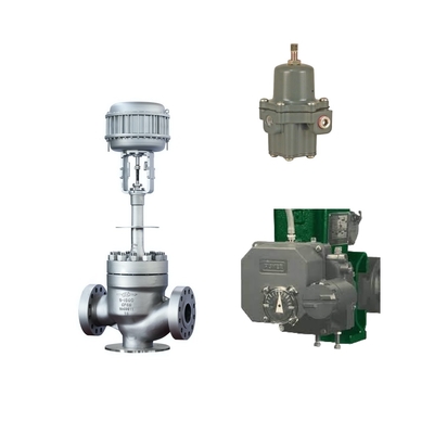 Yüksek performanslı kontrol valfi Fisher 3720 Elektropneumatik konumlandırıcı ve Fisher 67CFR filtre düzenleyicisi ile