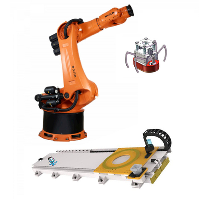 KUKA KR 360 R2830 F CNGBS Parmak Yakalayıcısı ve Malzeme Taşıma Ekipmanı Olarak Toplamak ve Yerleştirmek İçin Robot Elbise Paketi
