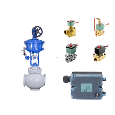 Pnömatik Kontrol Valfları Samson 3725 Elektropnömatik Konumlandırıcı ve ASCO Solenoid Valfları