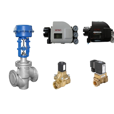 Koso KGP5000 Akıllı Valf Konumlandırıcısı ve Burkert 5404 Solenoid Valfi ile Pnömatik Kontrol Valfleri