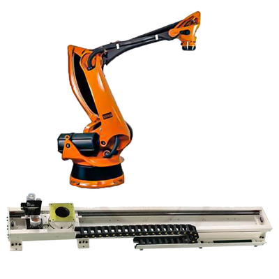 Palletizing Robotic Arm 5 Axis Kuka KR 180 PA CNGBS Robot Rehber Demiryolu ile Palletizing Robot