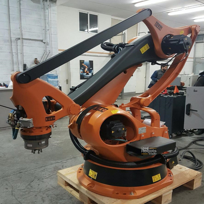Palletizing Robotic Arm 5 Axis Kuka KR 180 PA CNGBS Robot Rehber Demiryolu ile Palletizing Robot