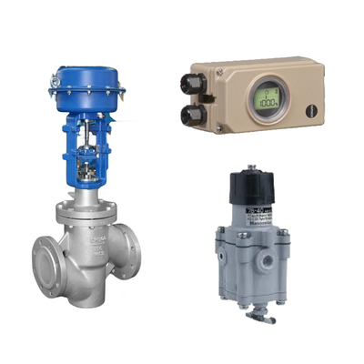 Sert İletişimli Pnömatik Kontrol Valfi Samson Elektropnömatik 3730-3 Pozisyoner Ve Masoneilan 78-40 Filtre
