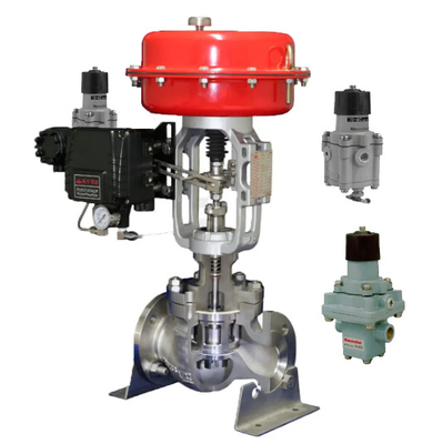 Masoneilan 78-40 Hava Filtresi Düzenleyicisi Ve Masoneilan SVI2 Valve Pneumatik Pozisyoner Düz Köşeli Rehber Valf