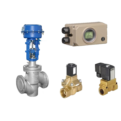 Pnömatik Kontrol Valfi Samson Elektropnömatik 3730-3 Pozisyoner ve Burkert Tip 5404 Solenoid Valfi ile