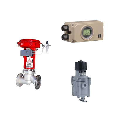 Sert İletişimli Pnömatik Kontrol Valfi Samson Elektropnömatik 3730-3 Pozisyoner Ve Masoneilan 78-40 Filtre