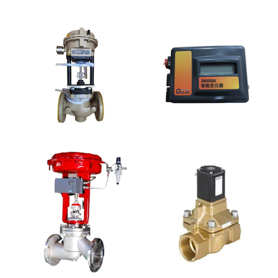 Samson 3372 aktüatörü ile Çin'in Kontrol Valfı FISHER 3800sa Valve Positioner Burkert 5404 Solenoid Valf