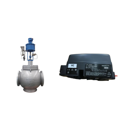 Fisher 3800 konumlandırıcı ile kontrol valfi ve ASCO Serisi 210 solenoid valfleri