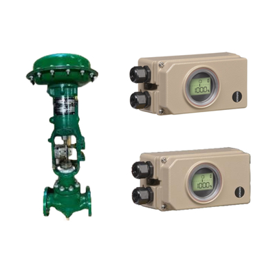 Samson Elektropneumatik 3730-3 Pozisyoner ve Fisher 67CFR Filtre Düzenleyicisi ile Dalgalanmış Boru Kontrol Valfi
