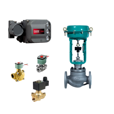 Fisher DVC6200 Valve Positioner ve EMERSON ASCO210 2 yönlü solenoid valfi ile hızlı değişim tek koltuklu kontrol valfi