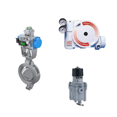 Flowserve Logix 3200MD Dijital HART konumlandırıcı ve Masoneilan 78-40 filtre düzenleyicisi ile Çin kontrol valfi