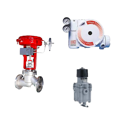 Flowserve Logix 3200MD Dijital HART konumlandırıcı ve Masoneilan 78-40 filtre düzenleyicisi ile Çin kontrol valfi