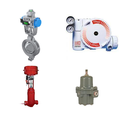 Çin'in ve Masoneilan'ın Flowserve 3200MD Dijital HART Pozisyoner ve Fisher 67CFR Filtre Düzenleyicisi ile Kontrol Valfi