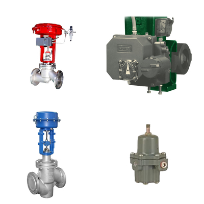Yüksek performanslı kontrol valfi Fisher 3720 Elektropneumatik konumlandırıcı ve Fisher 67CFR filtre düzenleyicisi ile