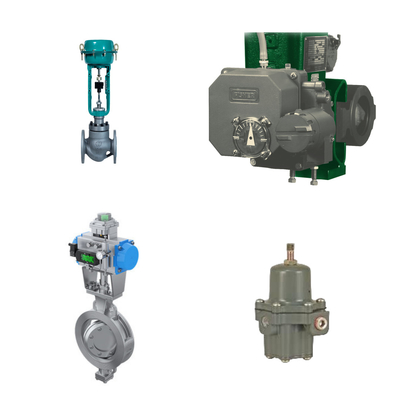 Yüksek performanslı kontrol valfi Fisher 3720 Elektropneumatik konumlandırıcı ve Fisher 67CFR filtre düzenleyicisi ile